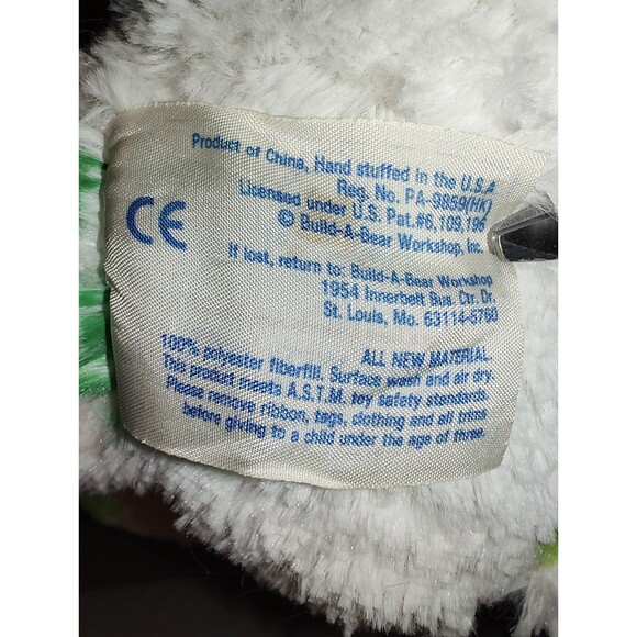 Build A Bear St Patrick’s Day Shamrock Clover Green White Teddy Bear Plush - Picture 5 of 13